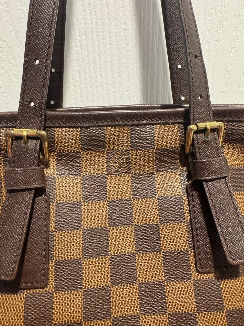 Louis Vuitton Brown Damier Ebene Bucket Tote